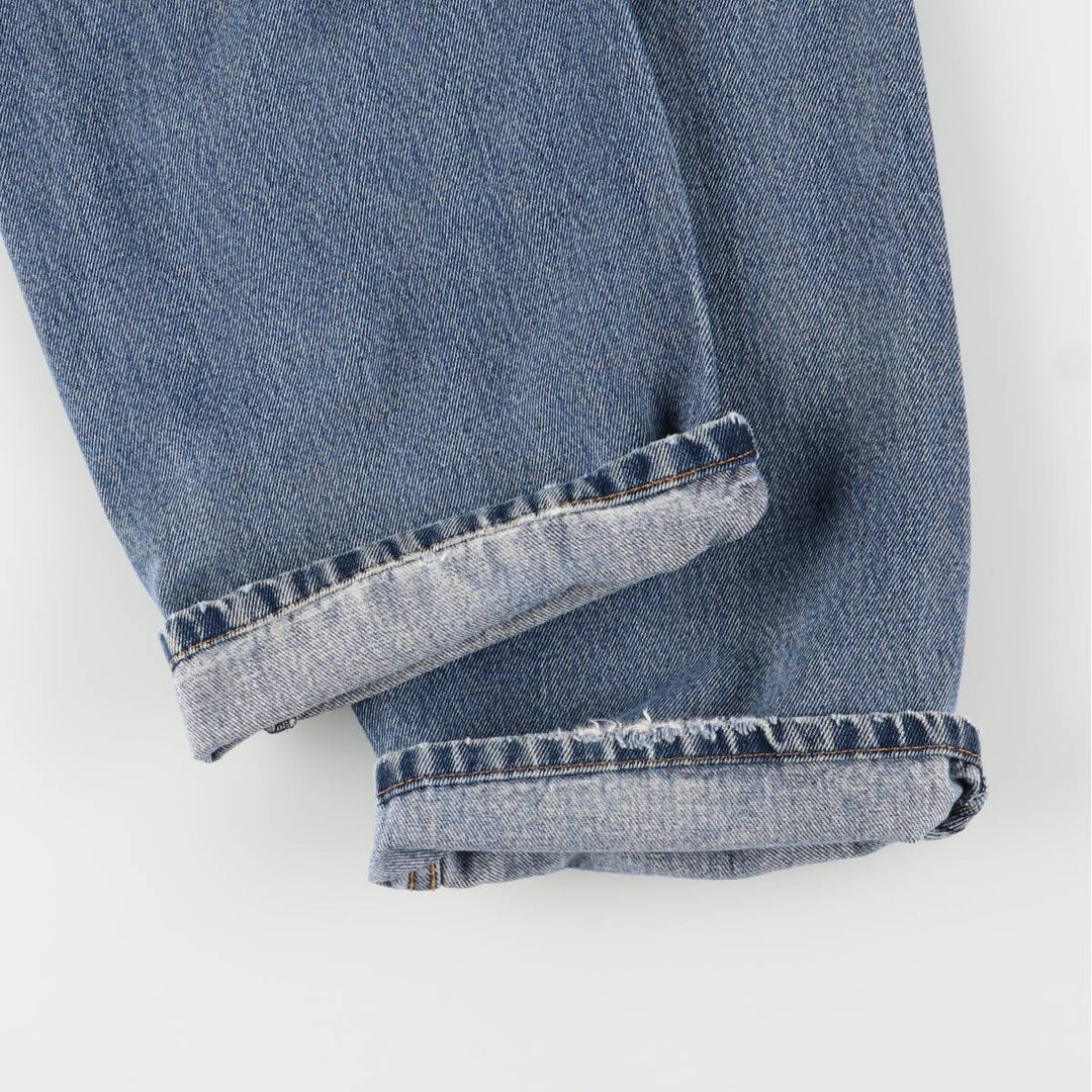 Levi's 505 tapered denim pants for men, equivalent to w35 cotton blue type Vintage Second Hand