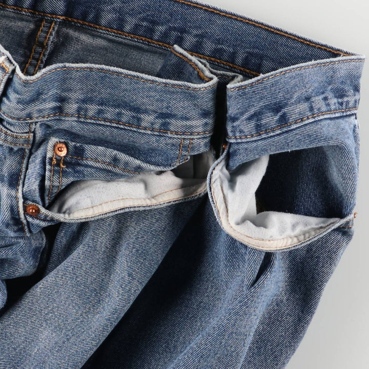 Levi's 505 tapered denim pants for men, equivalent to w35 cotton blue type Vintage Second Hand
