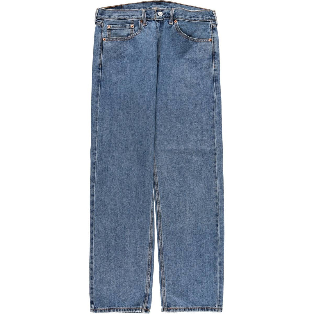 Levi's 505 tapered denim pants for men, size w36 cotton blue type Vintage Second Hand