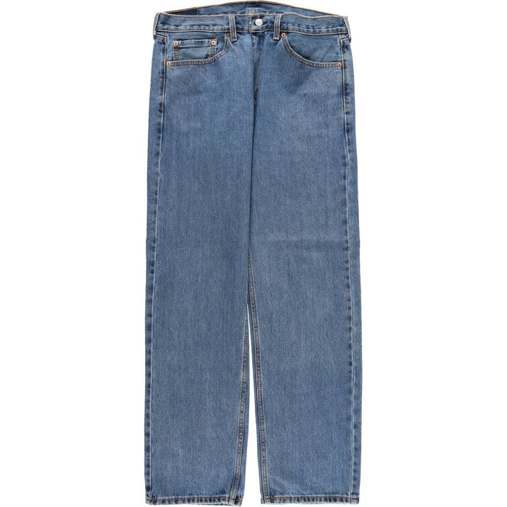 Levi's 505 tapered denim pants for men, size w36 cotton blue type Vintage Second Hand