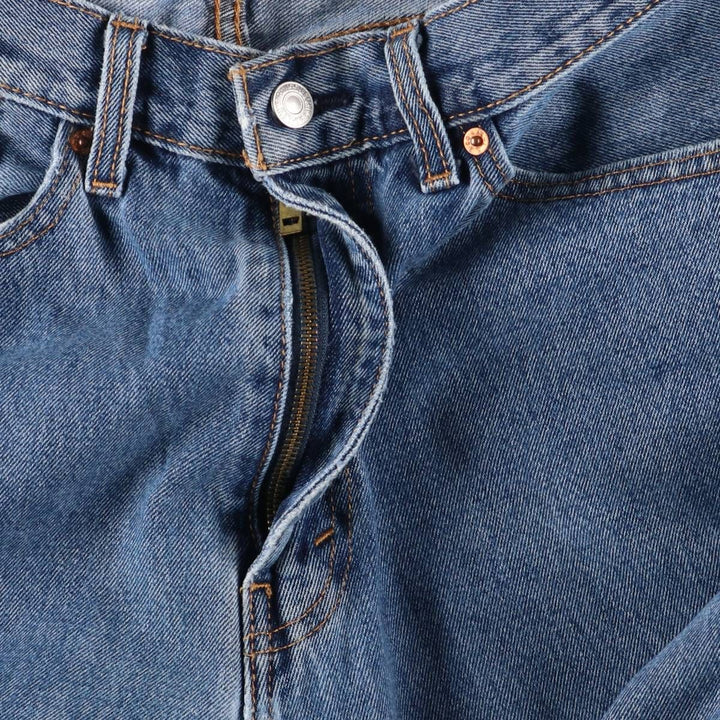 Levi's 505 tapered denim pants for men, size w36 cotton blue type Vintage Second Hand