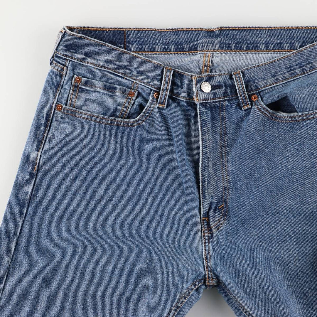 Levi's 505 tapered denim pants for men, size w36 cotton blue type Vintage Second Hand