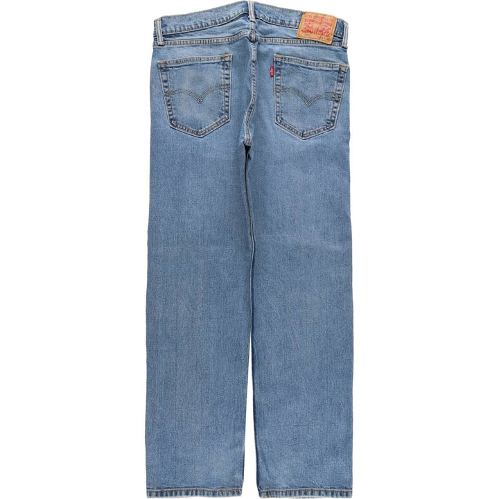 Levi's 505 tapered denim pants for men, size W34 cotton blue type Vintage Second Hand