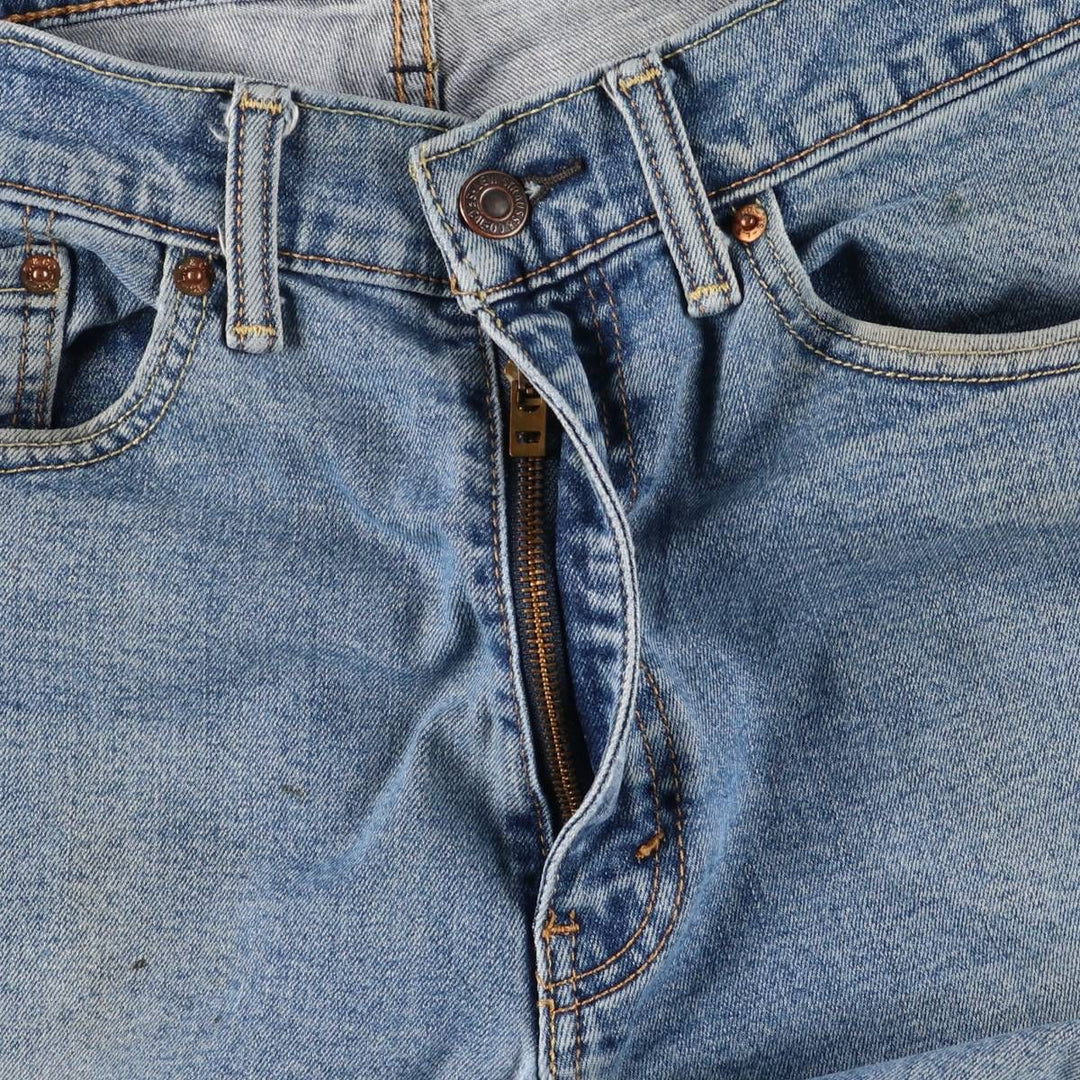 Levi's 505 tapered denim pants for men, size W34 cotton blue type Vintage Second Hand