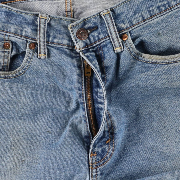 Levi's 505 tapered denim pants for men, size W34 cotton blue type Vintage Second Hand