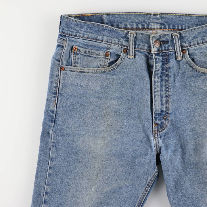 Levi's 505 tapered denim pants for men, size W34 cotton blue type Vintage Second Hand