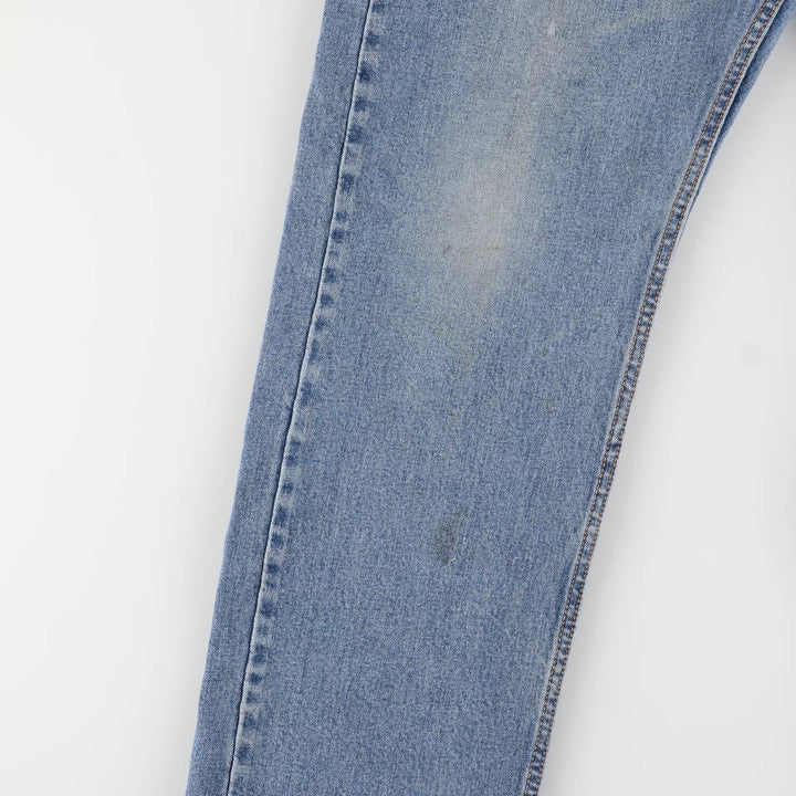 Levi's 505 tapered denim pants for men, size W34 cotton blue type Vintage Second Hand