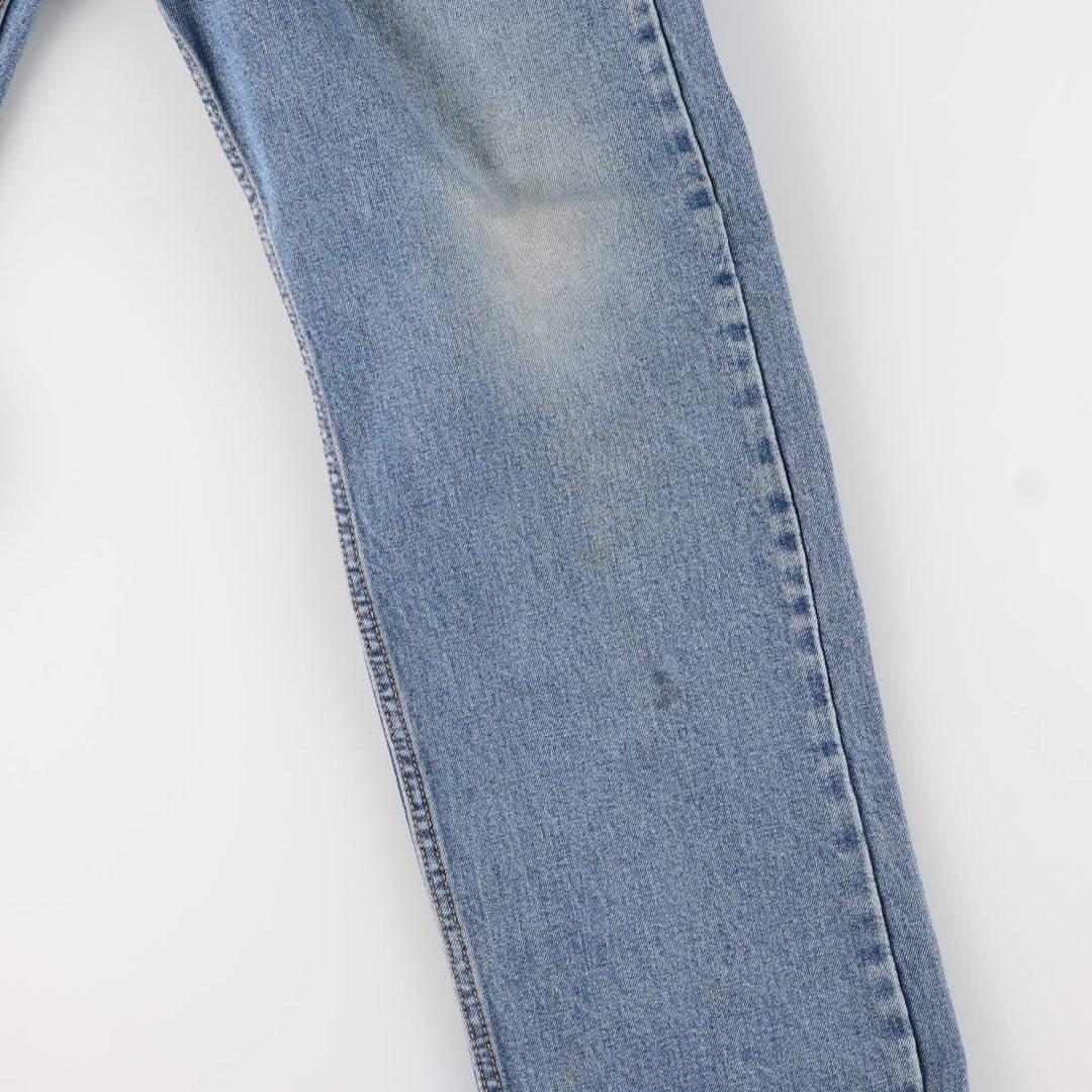 Levi's 505 tapered denim pants for men, size W34 cotton blue type Vintage Second Hand