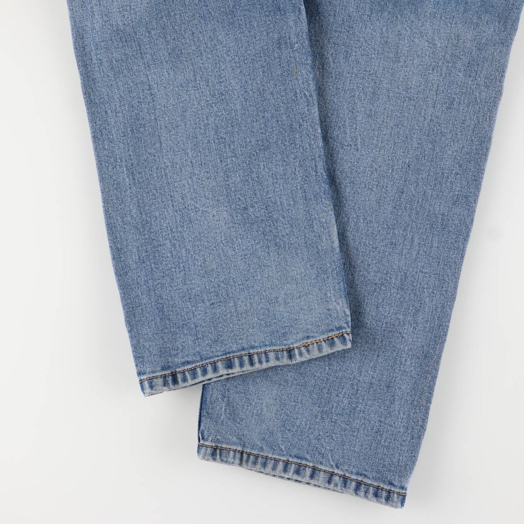 Levi's 505 tapered denim pants for men, size W34 cotton blue type Vintage Second Hand