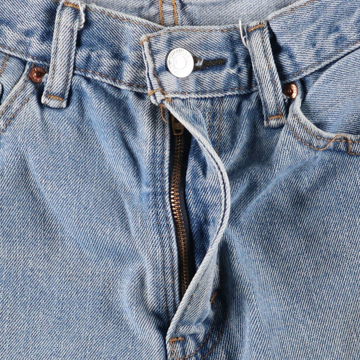 Levi's 505 tapered denim pants for men, size W34 cotton blue type Vintage Second Hand