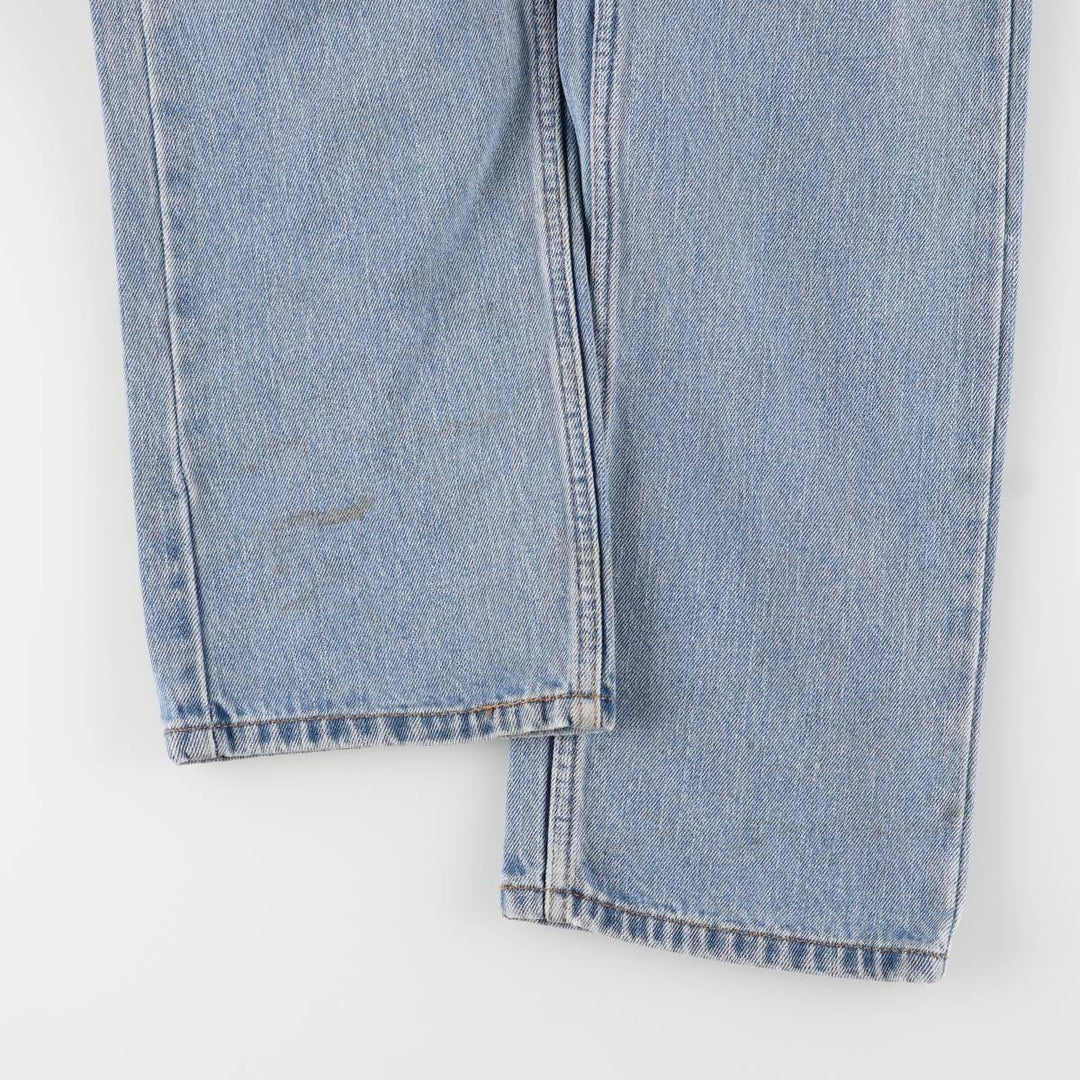 Levi's 505 tapered denim pants for men, size W34 cotton blue type Vintage Second Hand