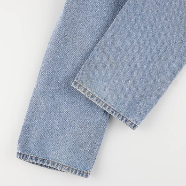 Levi's 505 tapered denim pants for men, size W34 cotton blue type Vintage Second Hand