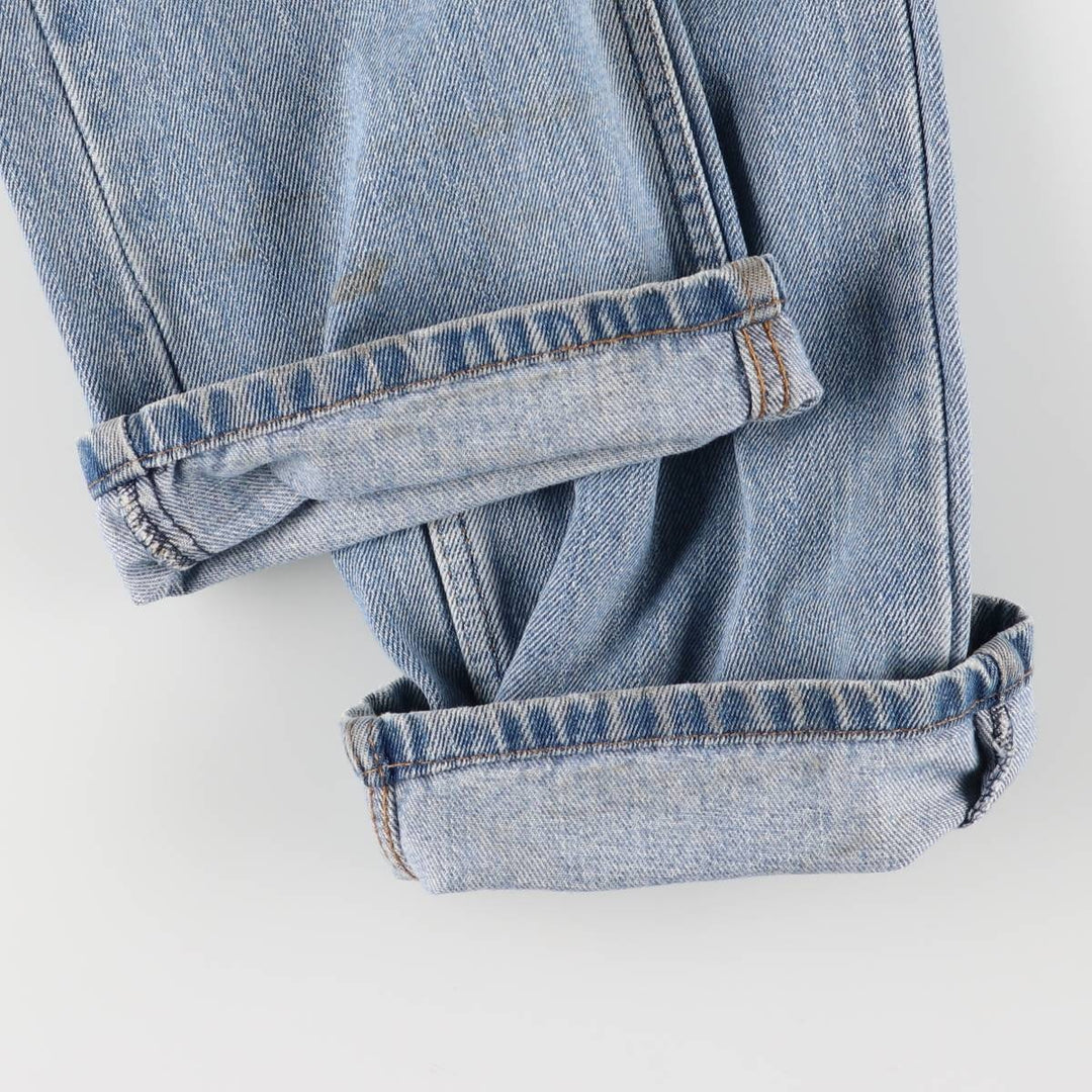 Levi's 505 tapered denim pants for men, size W34 cotton blue type Vintage Second Hand