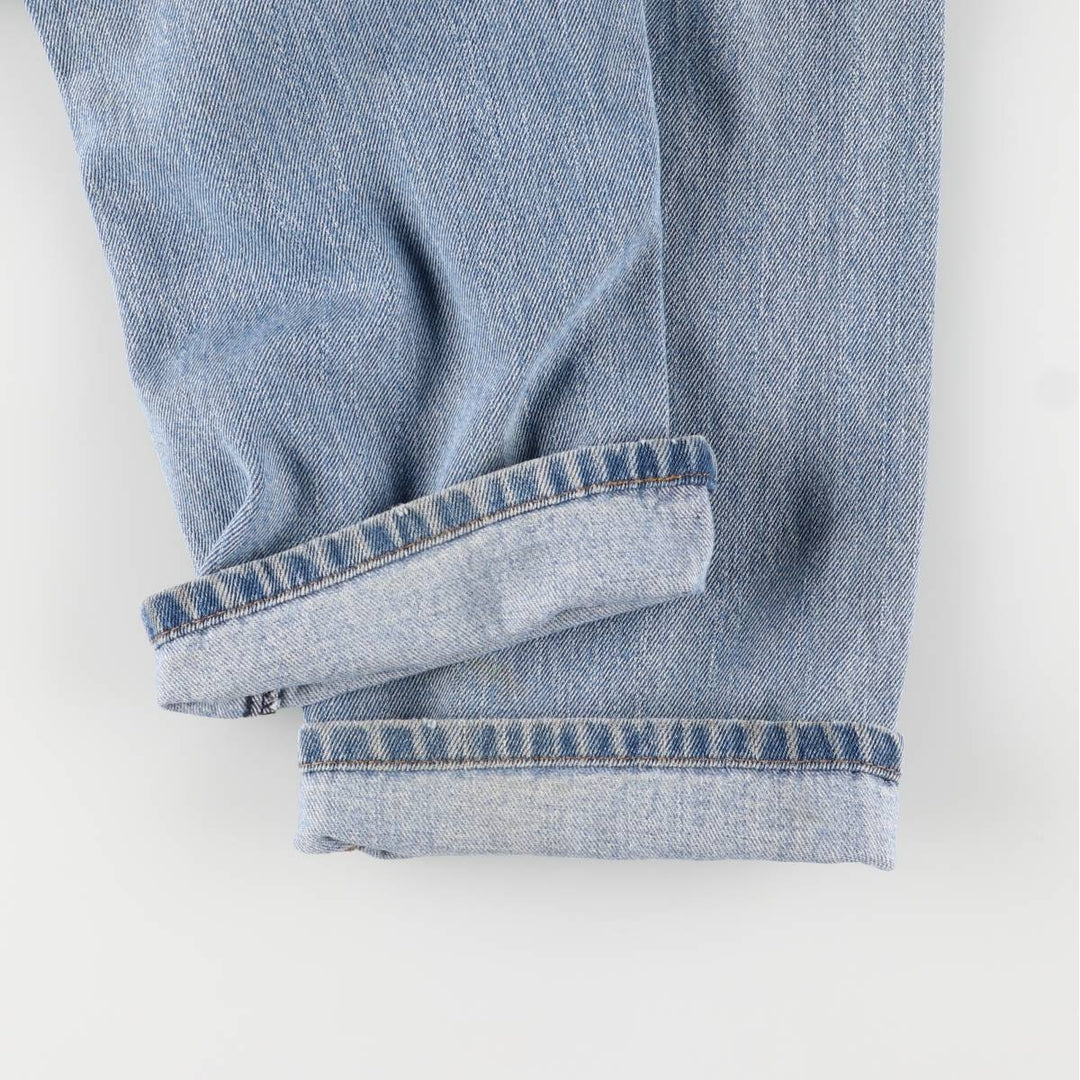 Levi's 505 tapered denim pants for men, size W34 cotton blue type Vintage Second Hand