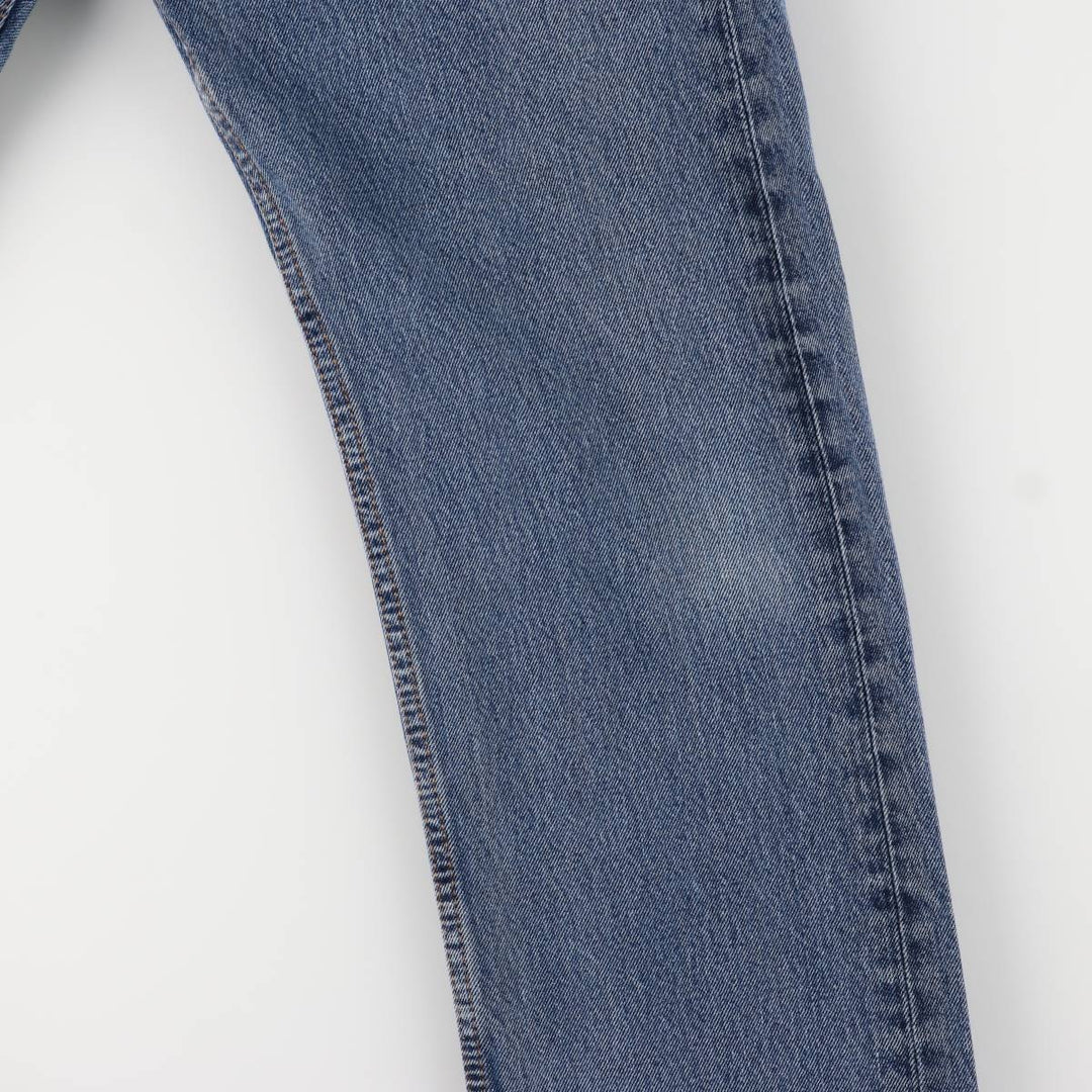 Levi's 505 tapered denim pants for men, size W34 cotton blue type Vintage Second Hand