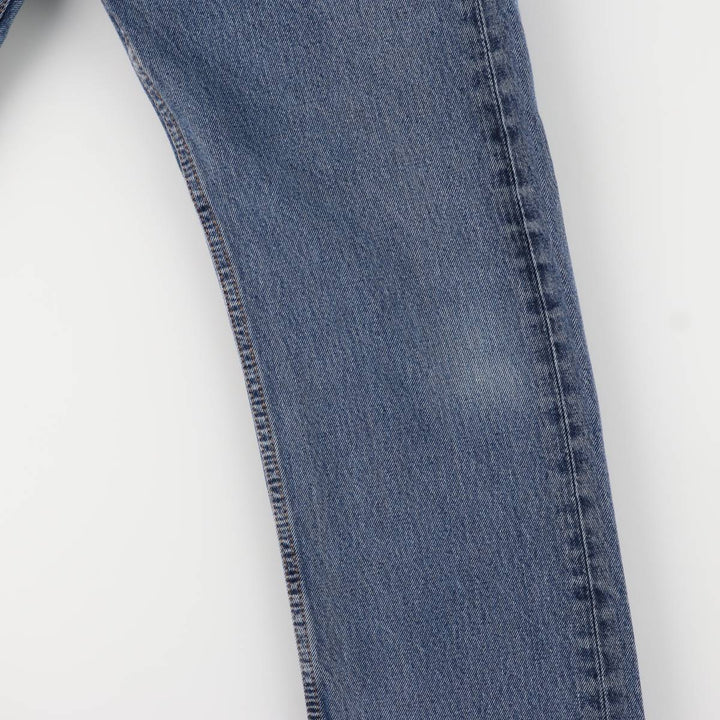 Levi's 505 tapered denim pants for men, size W34 cotton blue type Vintage Second Hand