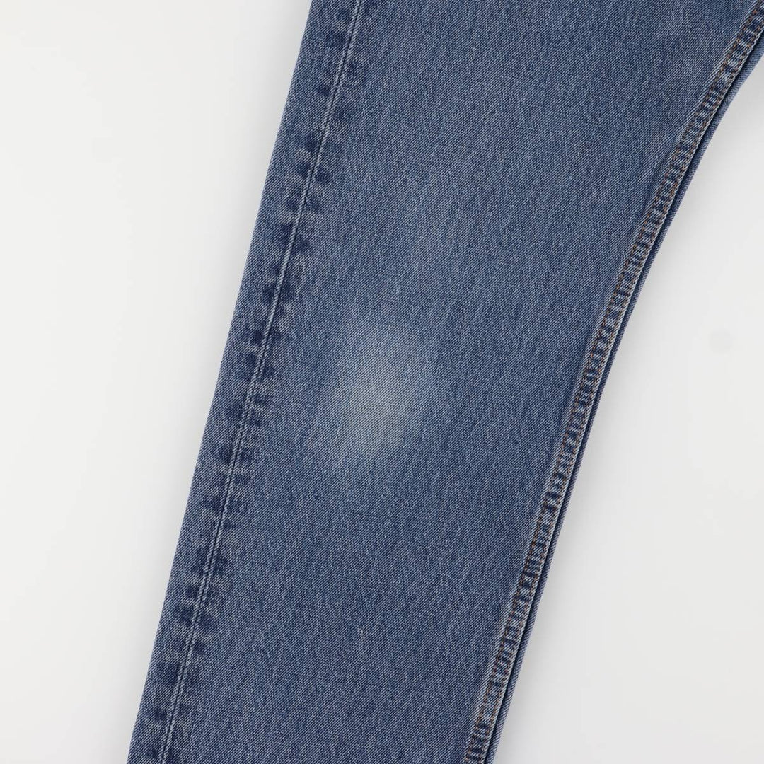 Levi's 505 tapered denim pants for men, size W34 cotton blue type Vintage Second Hand