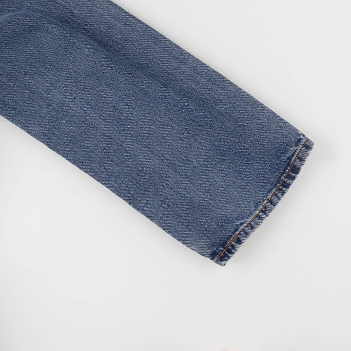 Levi's 505 tapered denim pants for men, size W34 cotton blue type Vintage Second Hand