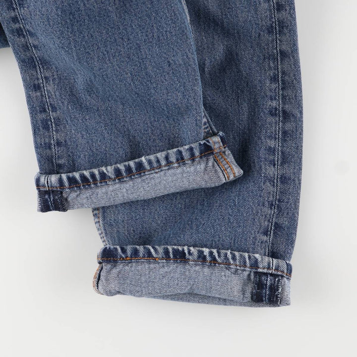 Levi's 505 tapered denim pants for men, size W34 cotton blue type Vintage Second Hand