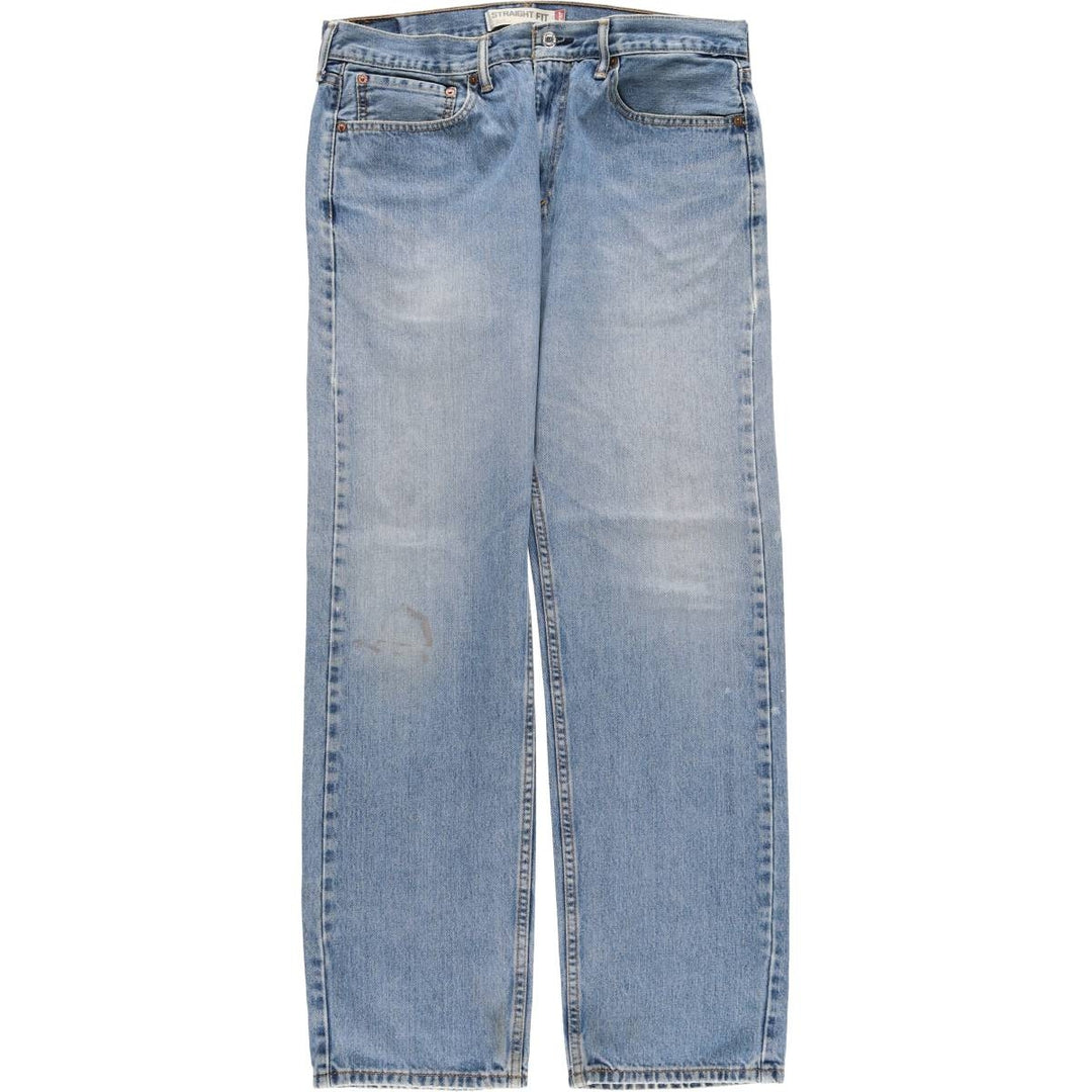 Levi's 505 STRAIGHT FIT tapered denim pants for men, size w37 cotton blue type Vintage Second Hand
