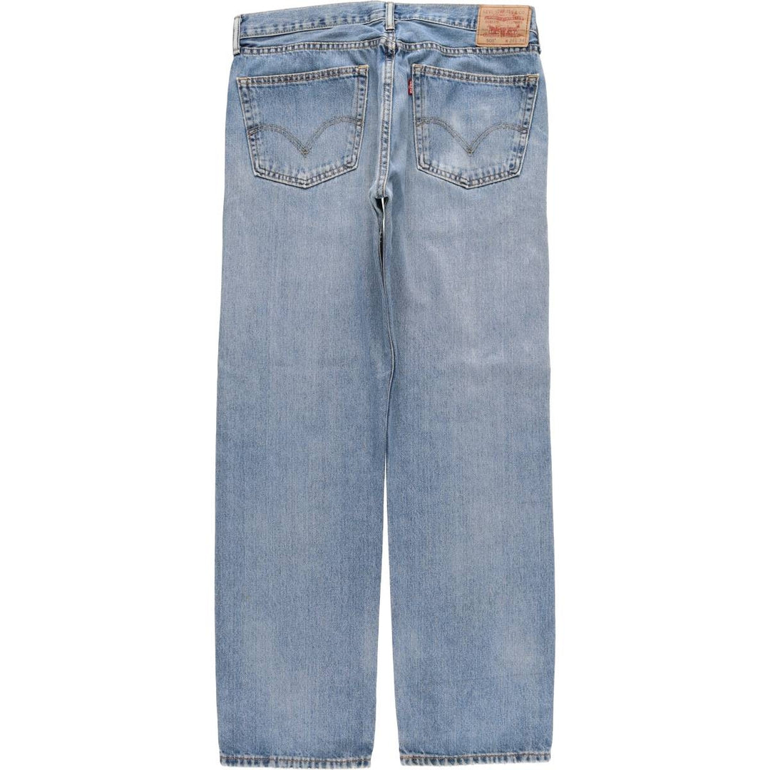 Levi's 505 STRAIGHT FIT tapered denim pants for men, size w37 cotton blue type Vintage Second Hand