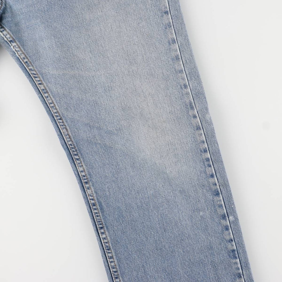 Levi's 505 STRAIGHT FIT tapered denim pants for men, size w37 cotton blue type Vintage Second Hand