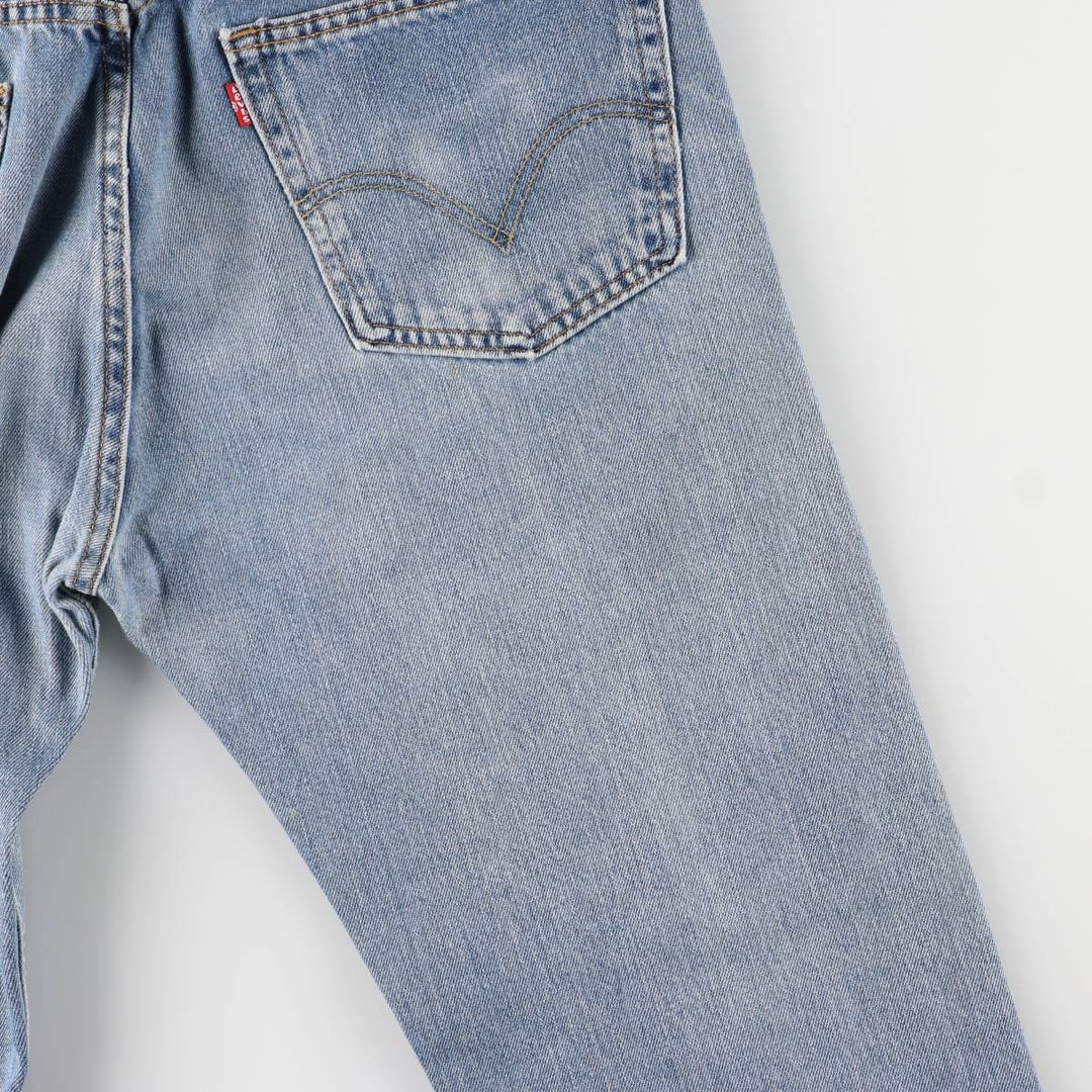 Levi's 505 STRAIGHT FIT tapered denim pants for men, size w37 cotton blue type Vintage Second Hand