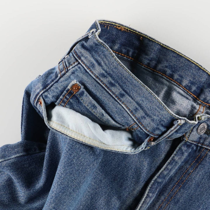 Levi's 505 tapered denim pants for men, equivalent to w35 cotton blue type Vintage Second Hand