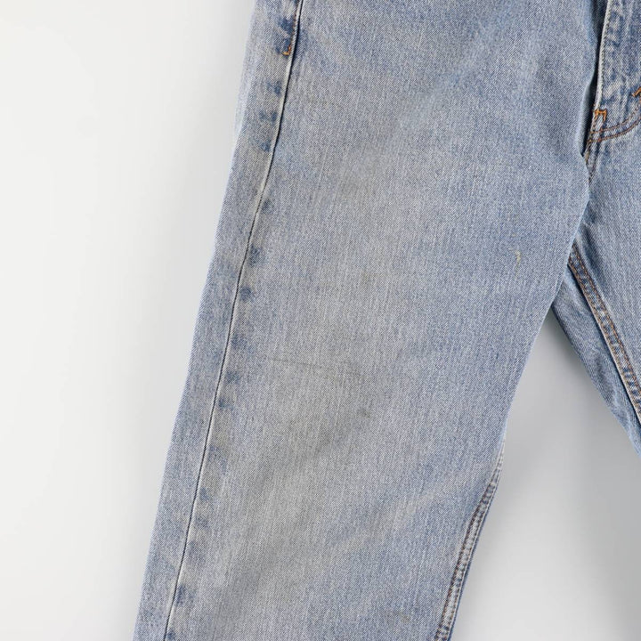 Levi's 505 tapered denim pants for men, size W34 cotton blue type Vintage Second Hand