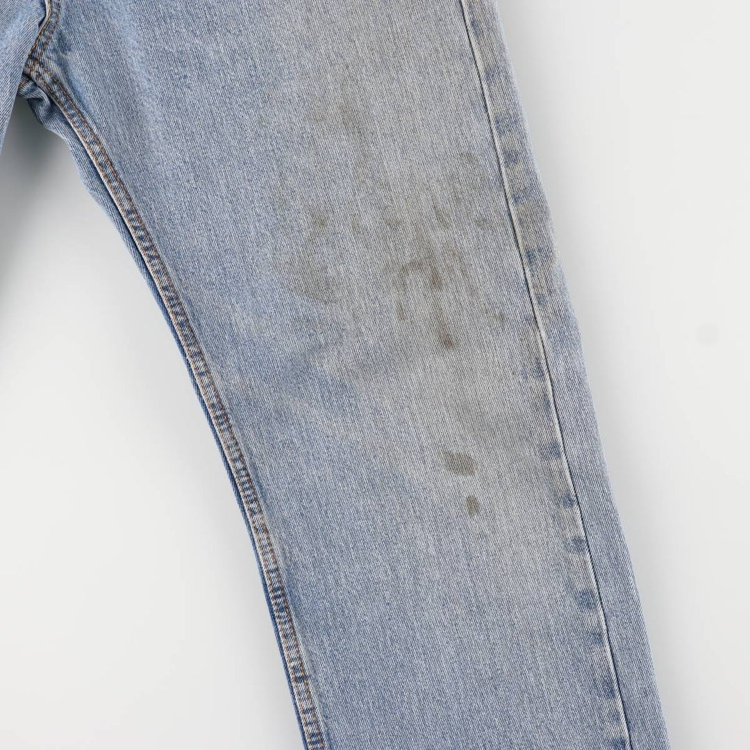 Levi's 505 tapered denim pants for men, size W34 cotton blue type Vintage Second Hand