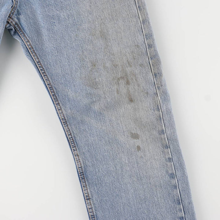 Levi's 505 tapered denim pants for men, size W34 cotton blue type Vintage Second Hand