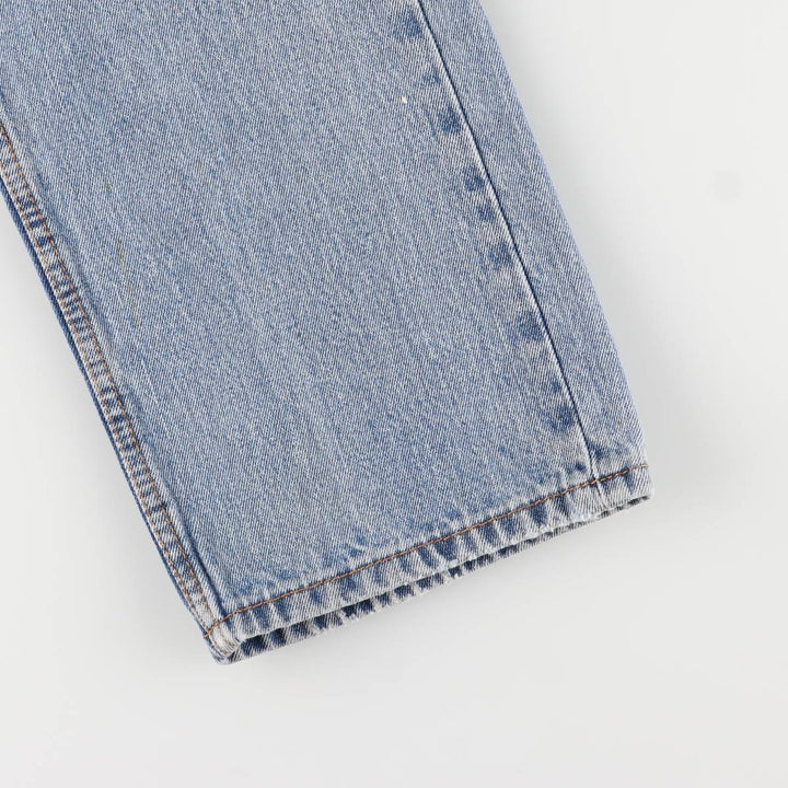 Levi's 505 tapered denim pants for men, size W34 cotton blue type Vintage Second Hand