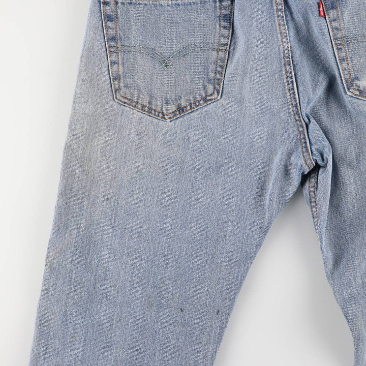 Levi's 505 tapered denim pants for men, size W34 cotton blue type Vintage Second Hand