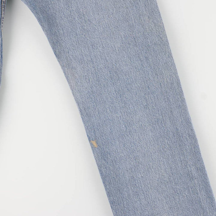 Levi's 505 tapered denim pants for men, size W34 cotton blue type Vintage Second Hand