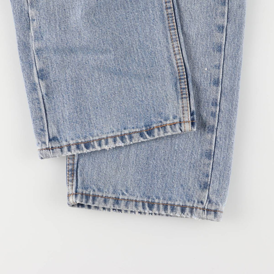 Levi's 505 tapered denim pants for men, size W34 cotton blue type Vintage Second Hand