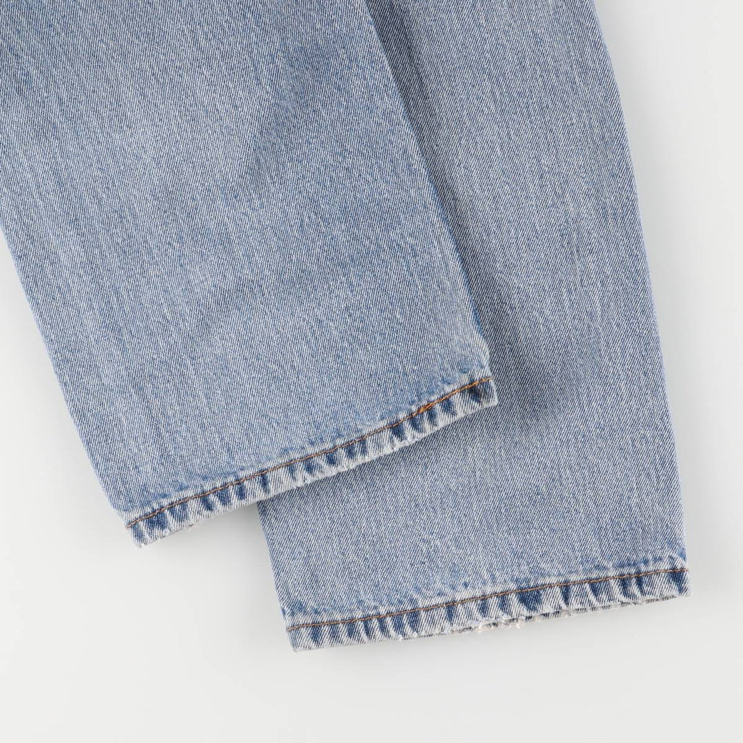 Levi's 505 tapered denim pants for men, size W34 cotton blue type Vintage Second Hand