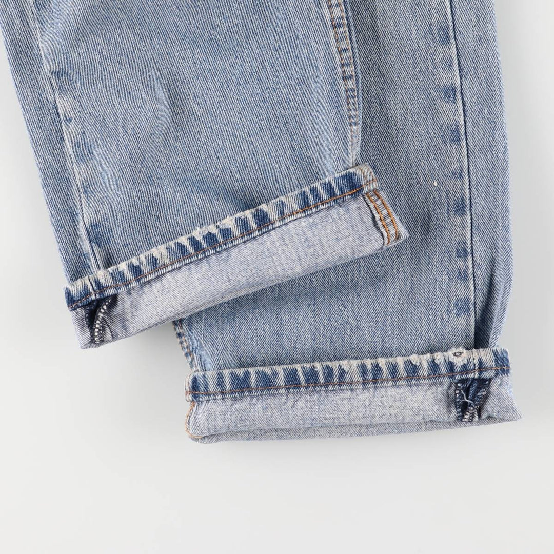 Levi's 505 tapered denim pants for men, size W34 cotton blue type Vintage Second Hand