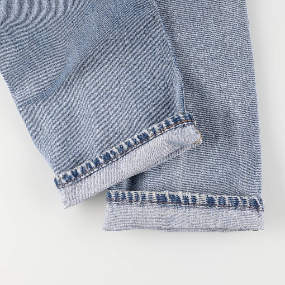 Levi's 505 tapered denim pants for men, size W34 cotton blue type Vintage Second Hand