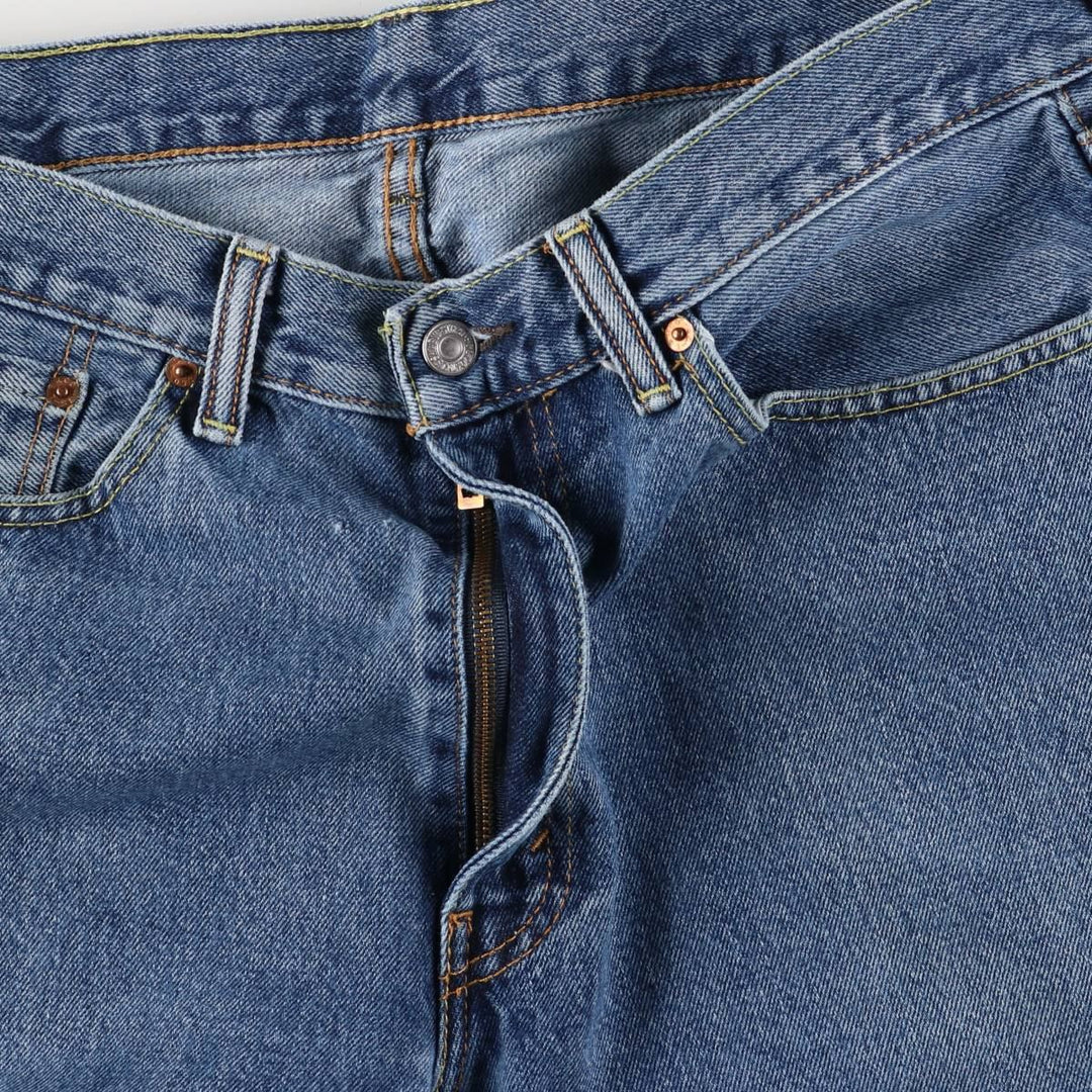 Levi's 505 tapered denim pants for men, equivalent to w35 cotton blue type Vintage Second Hand