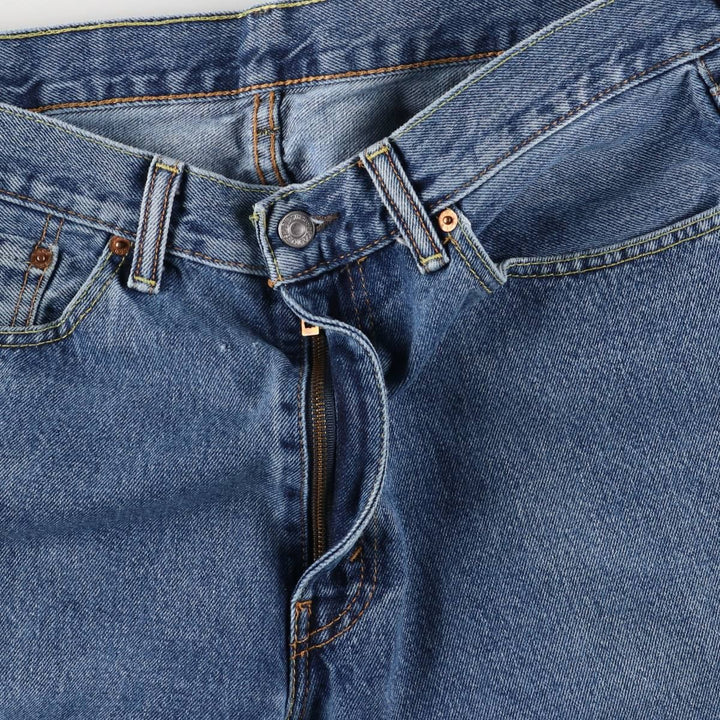 Levi's 505 tapered denim pants for men, equivalent to w35 cotton blue type Vintage Second Hand