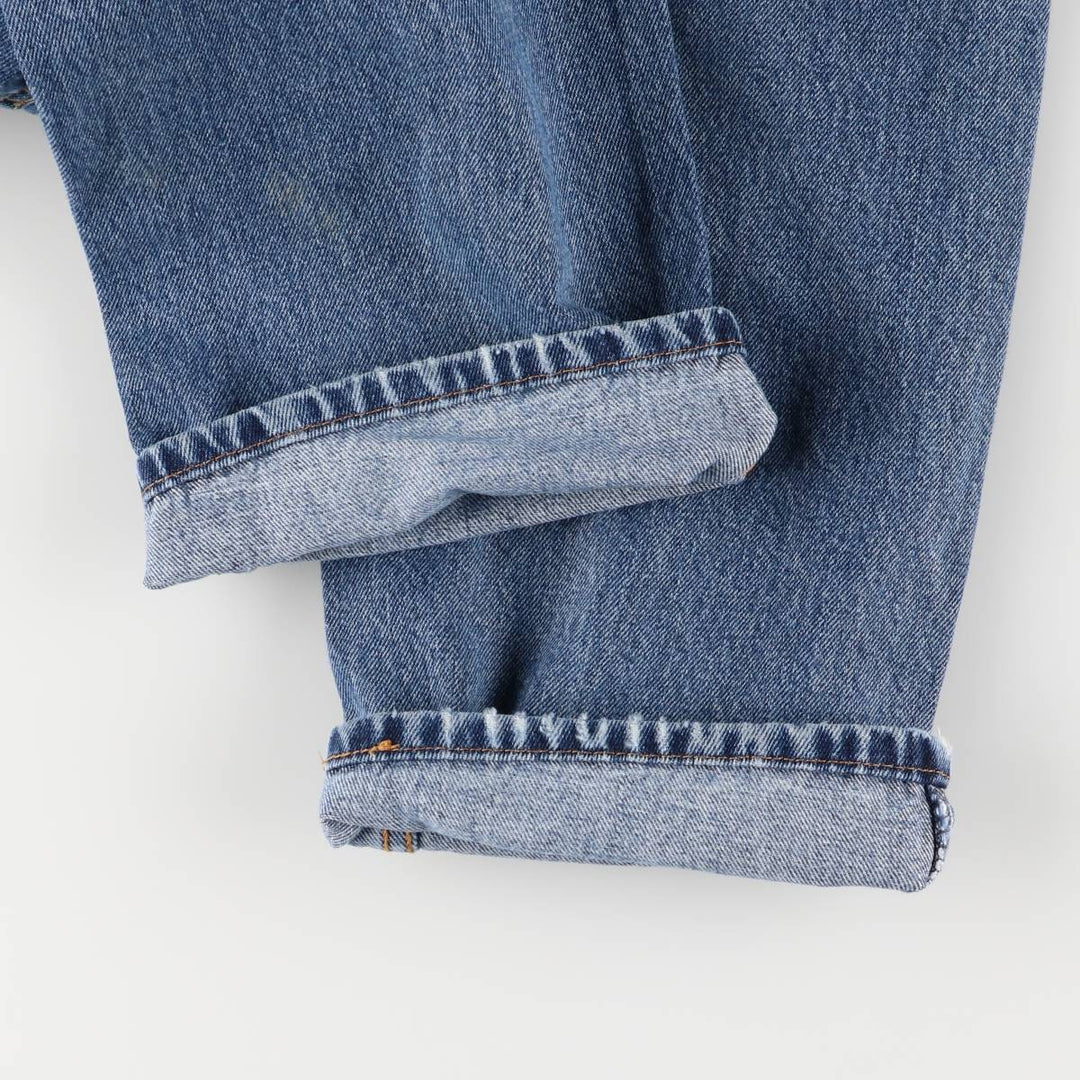 Levi's 505 tapered denim pants for men, equivalent to w35 cotton blue type Vintage Second Hand