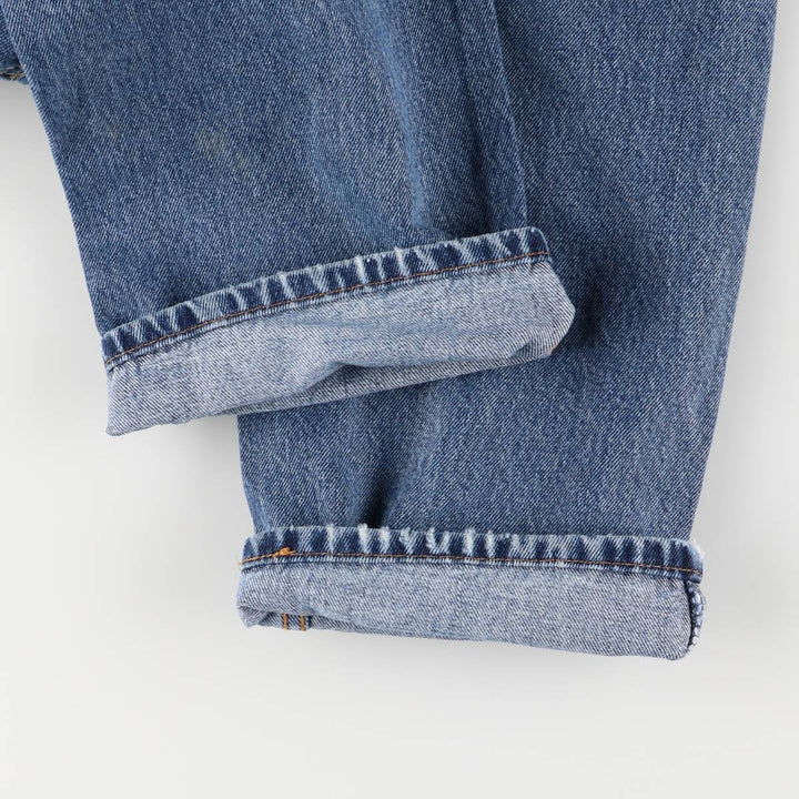 Levi's 505 tapered denim pants for men, equivalent to w35 cotton blue type Vintage Second Hand