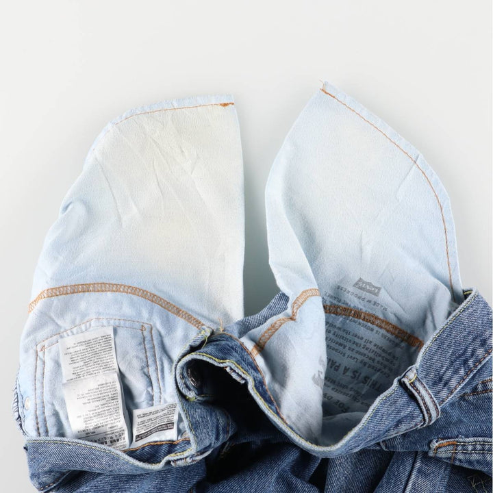 Levi's 505 tapered denim pants for men, equivalent to w35 cotton blue type Vintage Second Hand