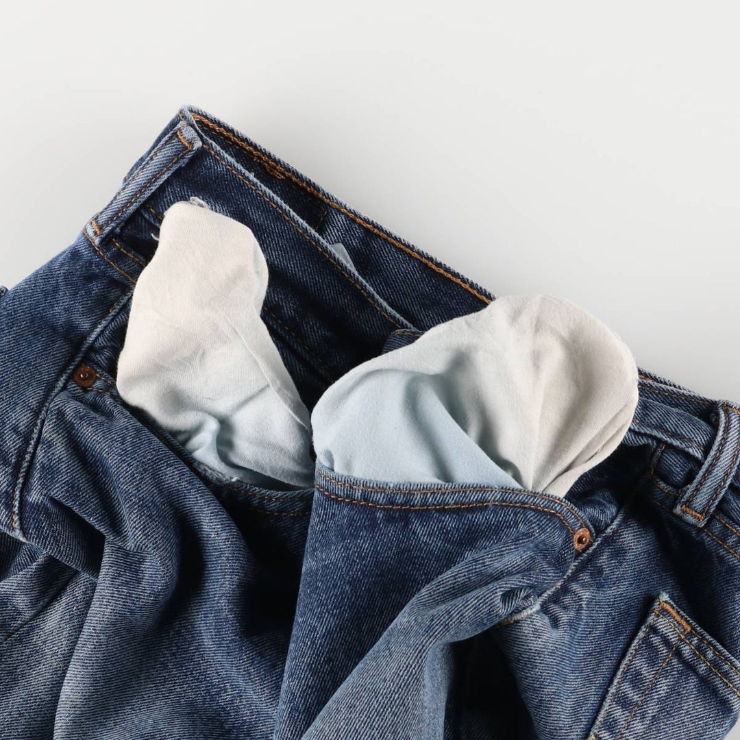Levi's 505 tapered denim pants for men, equivalent to w35 cotton blue type Vintage Second Hand