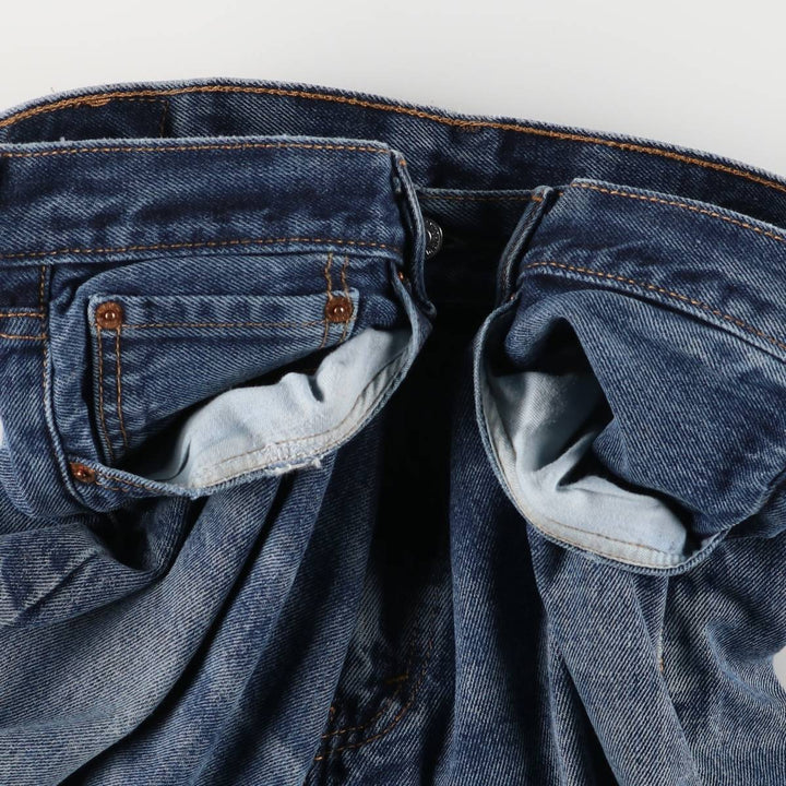 Levi's 505 tapered denim pants for men, equivalent to w35 cotton blue type Vintage Second Hand