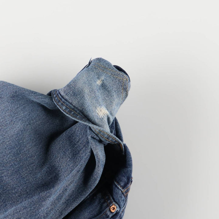Levi's 505 tapered denim pants for men, equivalent to w35 cotton blue type Vintage Second Hand