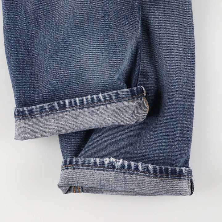 Levi's 505 tapered denim pants for men, equivalent to w35 cotton blue type Vintage Second Hand