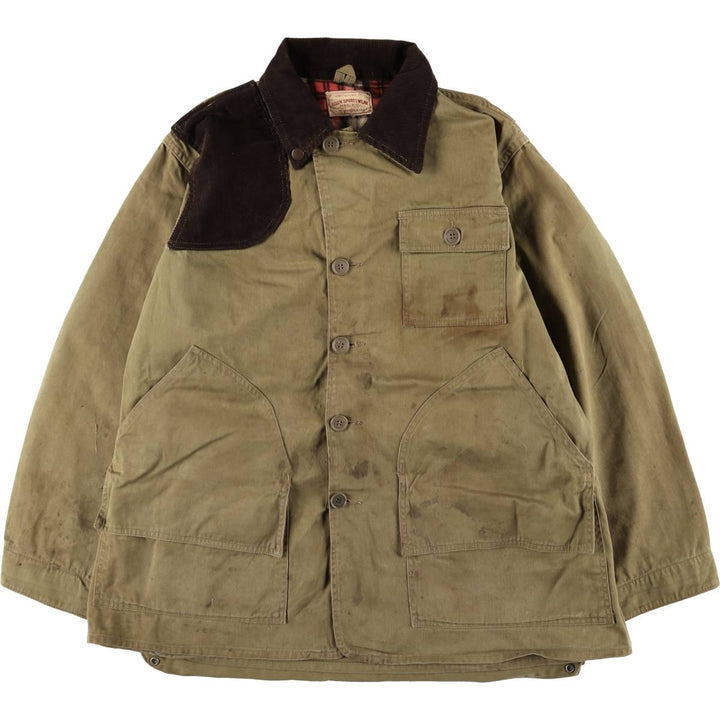 1950'S - Vintage ALLEN SPORTSWEAR Shooting Jacket, Men's Size L unclear Khaki type Vintage Second Hand