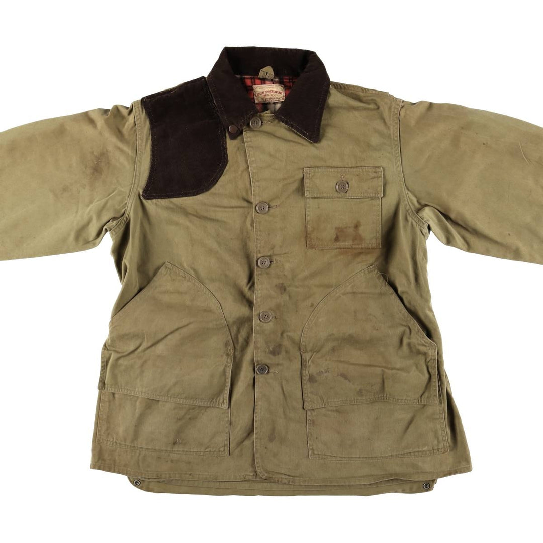 1950'S - Vintage ALLEN SPORTSWEAR Shooting Jacket, Men's Size L unclear Khaki type Vintage Second Hand