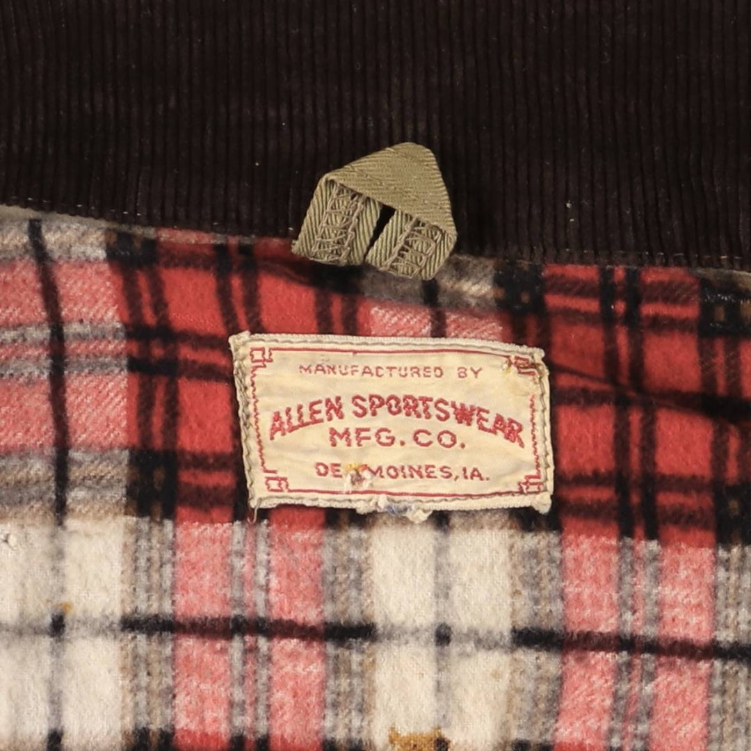 1950'S - Vintage ALLEN SPORTSWEAR Shooting Jacket, Men's Size L unclear Khaki type Vintage Second Hand